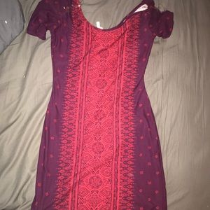 Swoop neck dress